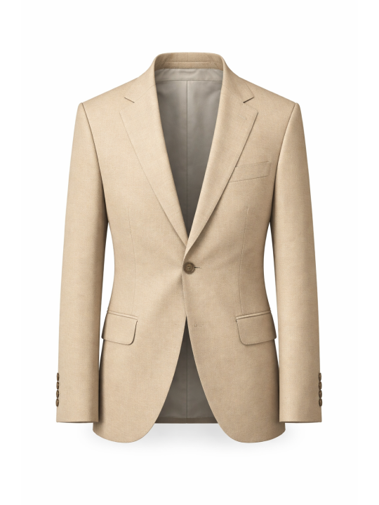 GIOVANNI PERA GARNITUR BEŻOWY MARYNARKA KAMIZELKA SPODNIE 37/675