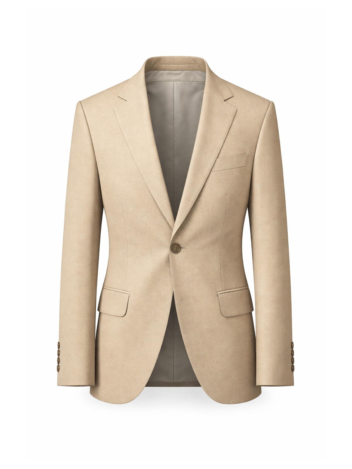 GIOVANNI PERA GARNITUR BEŻOWY MARYNARKA KAMIZELKA SPODNIE 37/675