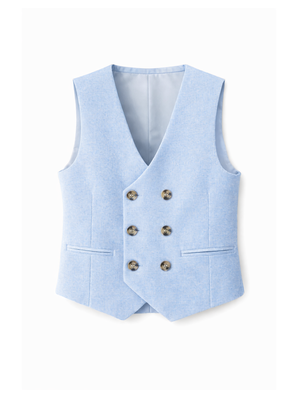 GIOVANNI PERA GARNITUR BŁĘKITNY MARYNARKA KAMIZELKA SPODNIE 37/653