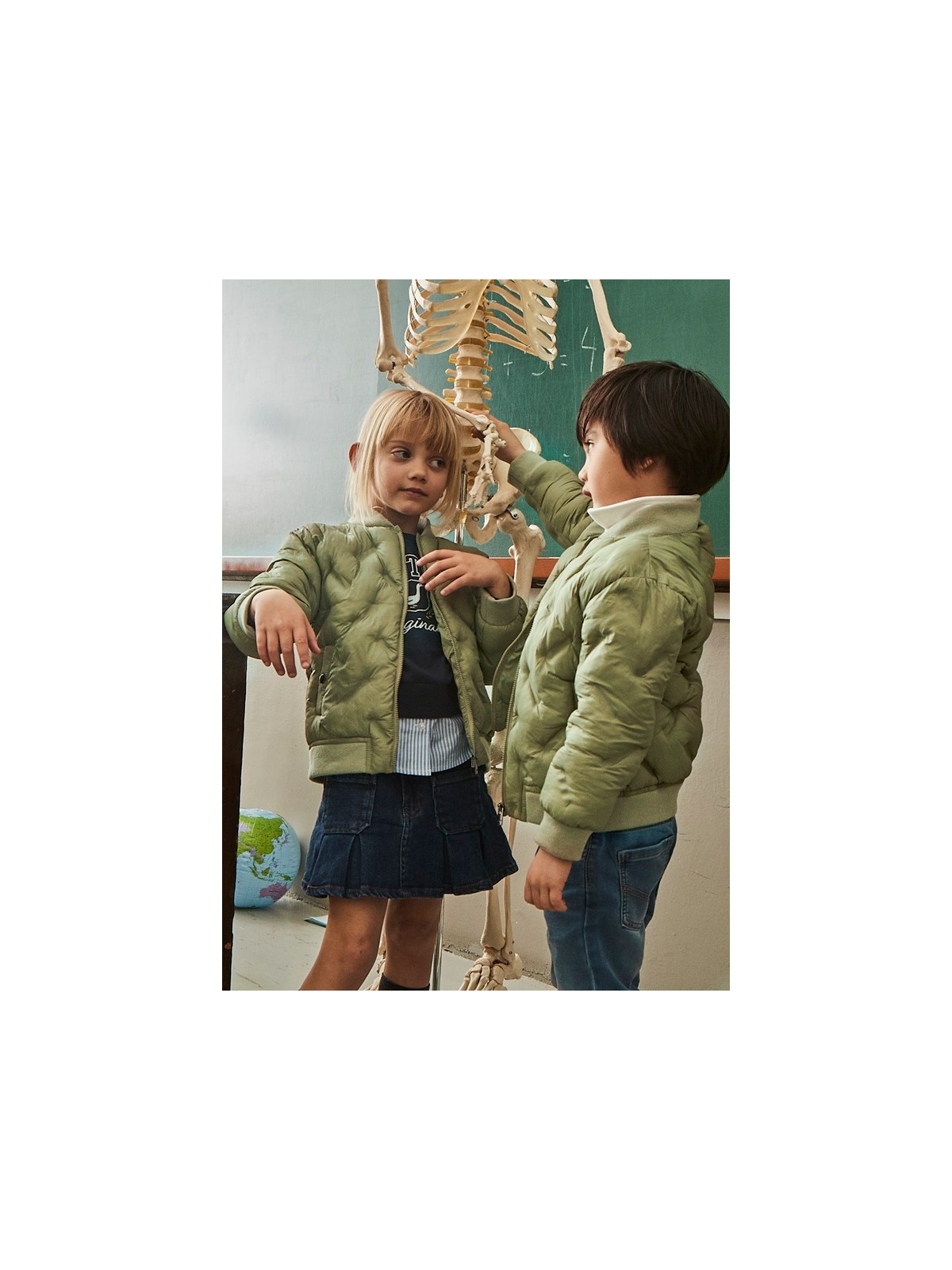 MAYORAL KURTKA PRZEJŚCIOWA DLA DZIECKA UNISEX BOMBER ZIELONY 4420/95