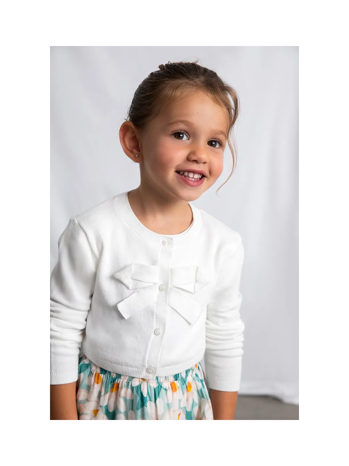 MAYORAL SWETER BOLERKO DLA DZIEWCZYNKI BIAŁY  321/86