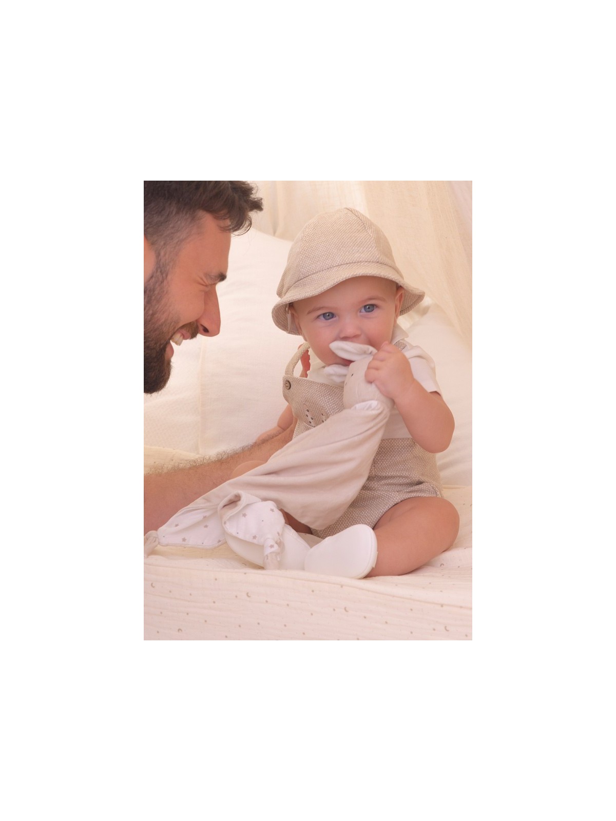 MAYORAL NEWBORN PRZYTULANKA PLUSZAK MASKOTKA DLA DZIECKA KRÓLIK BEŻOWY 19274/88