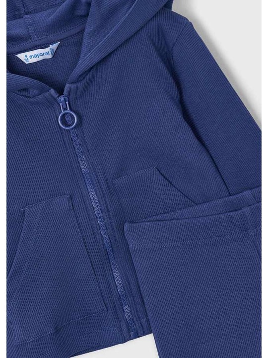 MAYORAL KOMPLET DRES DLA DZIEWCZYNKI ROZPINANY GRANAT 3891/49