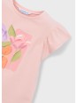 MAYORAL BLUZKA T-SHIRT KOSZULKA NA KRÓTKI RĘKAW DLA DZIEWCZYNKI RÓŻOWA 3007/83