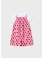 MAYORAL SUKIENKA  DLA DZIEWCZYNKI NA KRÓTKI RĘKAW 3933/64