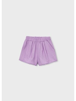 MAYORAL KRÓTKIE SPODENKI BAWEŁNIANE DLA DZIEWCZYNKI FIOLET 3222/47