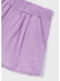 MAYORAL KRÓTKIE SPODENKI BAWEŁNIANE DLA DZIEWCZYNKI FIOLET 3222/47