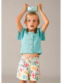 MAYORAL KRÓTKIE SPODENKI BAWEŁNIANE DLA DZIEWCZYNKI 3221/65