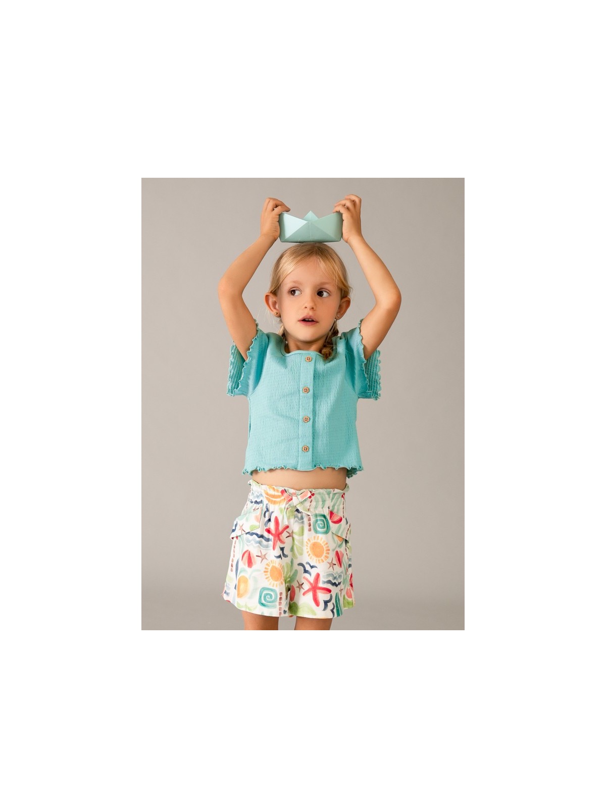 MAYORAL KRÓTKIE SPODENKI BAWEŁNIANE DLA DZIEWCZYNKI 3221/65