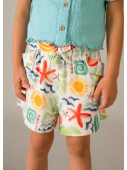 MAYORAL KRÓTKIE SPODENKI BAWEŁNIANE DLA DZIEWCZYNKI 3221/65