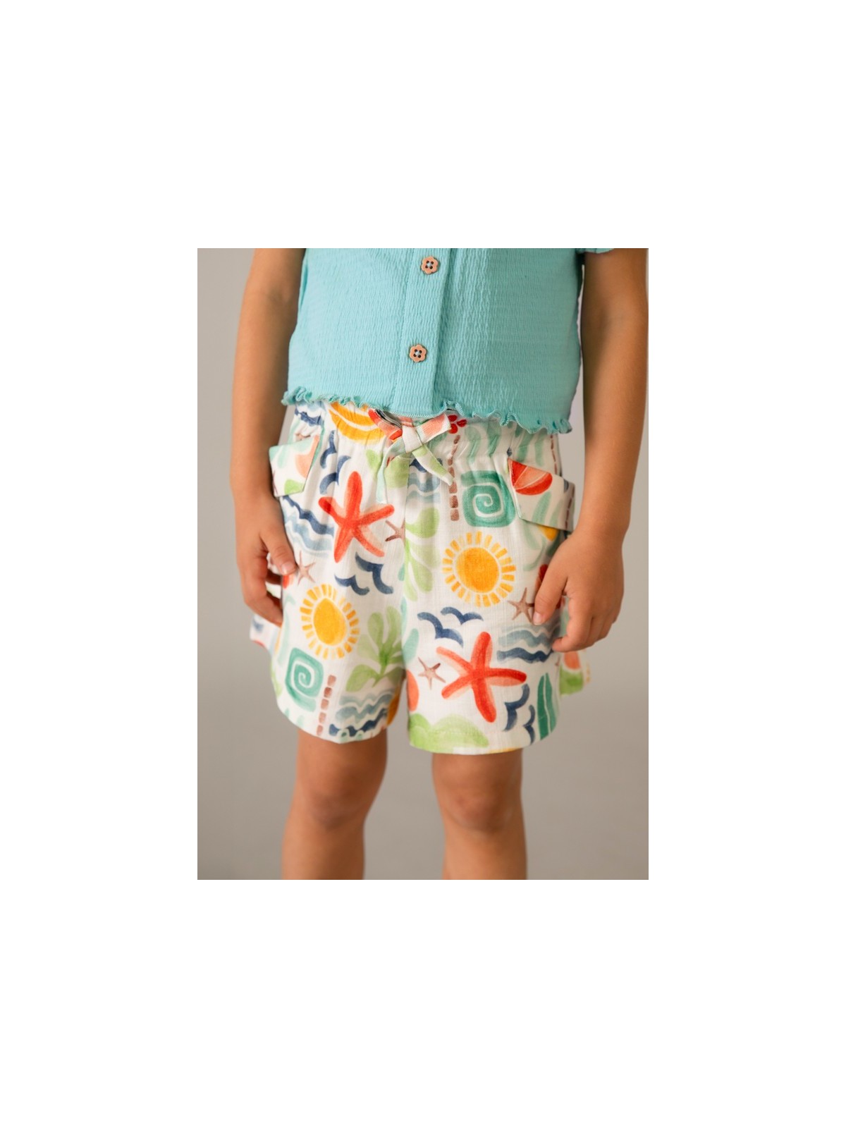 MAYORAL KRÓTKIE SPODENKI BAWEŁNIANE DLA DZIEWCZYNKI 3221/65