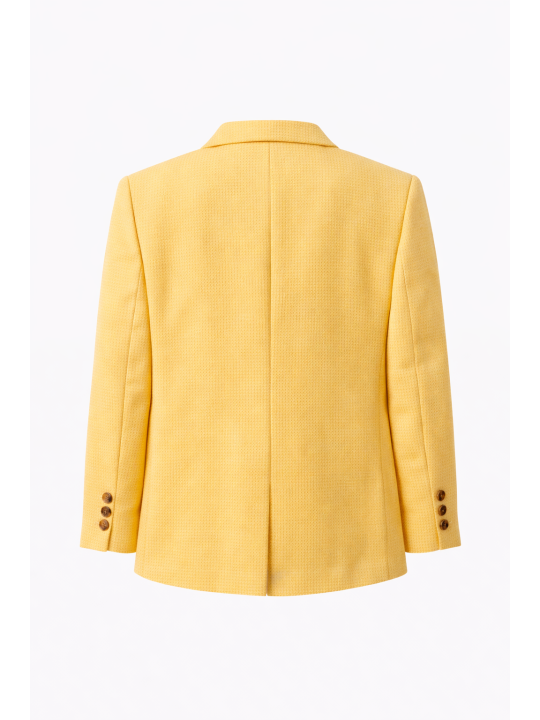 GIOVANNI PERA GŁADKA MARYNARKA DLA CHŁOPCA ŻÓŁTA SIX-SEVEN 37/538