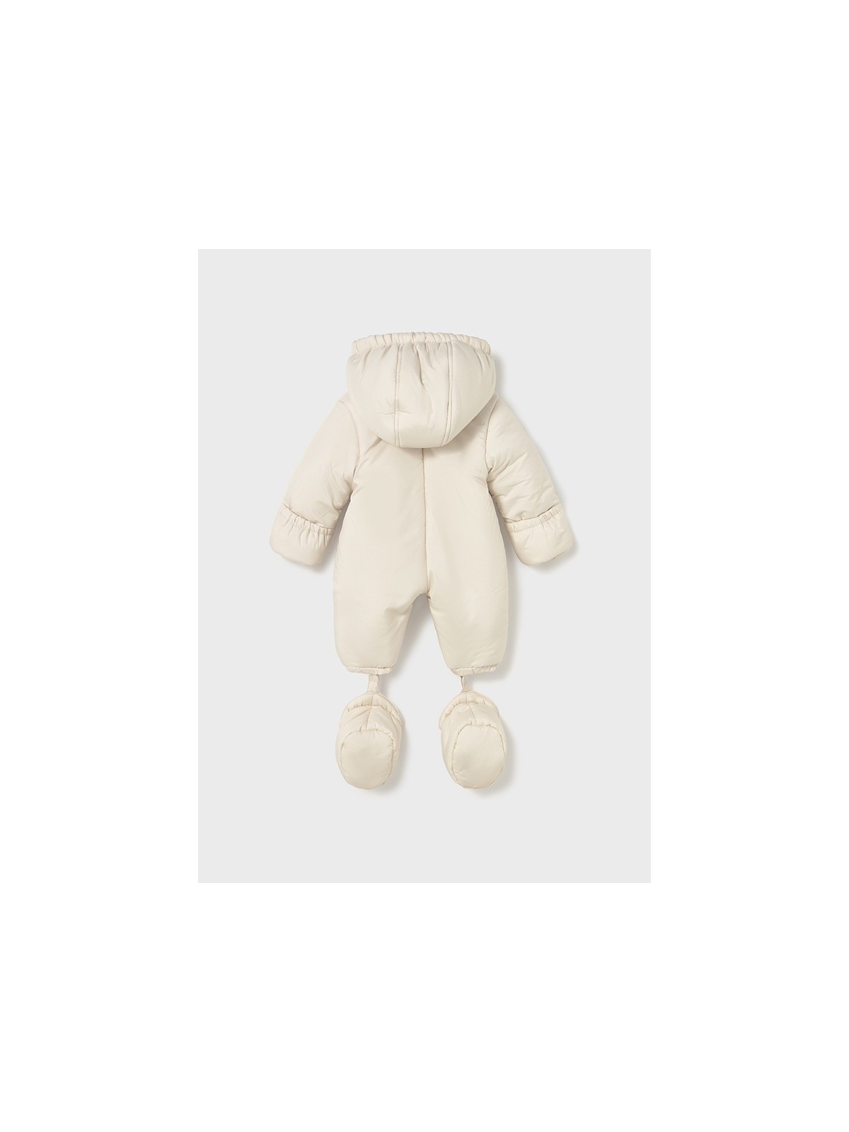 MAYORAL NEWBORN KOMBINEZON  ZIMOWY Z KAPTUREM DLA DZIEWICZYNKI DLA CHŁOPCA UNISEX KREMOWY 2603/26