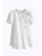 DAMASQUINO SUKIENKA WIZYTOWA NA KRÓTKI RĘKAW DLA DZIEWCZYNKI 7081