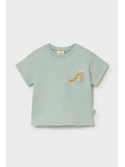 MAYORAL NEWBORN BLUZKA KOSZULKA T-SHIRT NA KRÓTKI RĘKAW DLA NIEMOWLĘCIA 1077/52