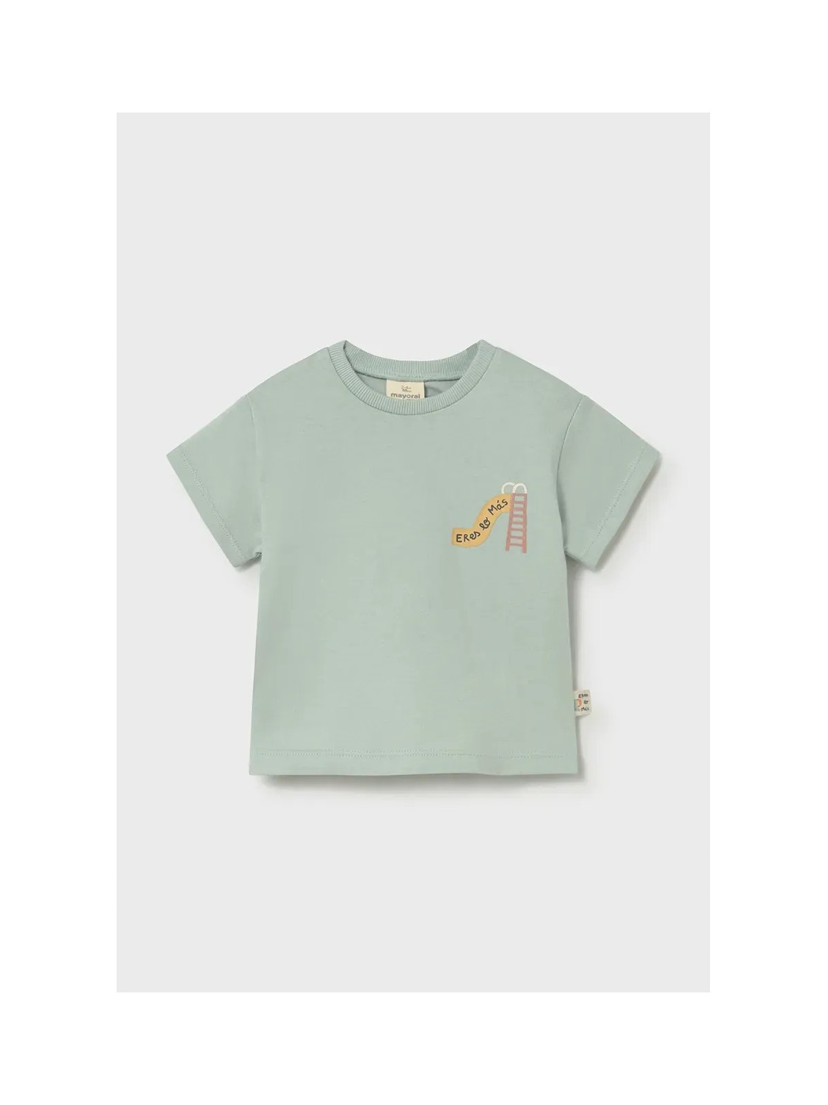 MAYORAL NEWBORN BLUZKA KOSZULKA T-SHIRT NA KRÓTKI RĘKAW DLA NIEMOWLĘCIA 1077/52