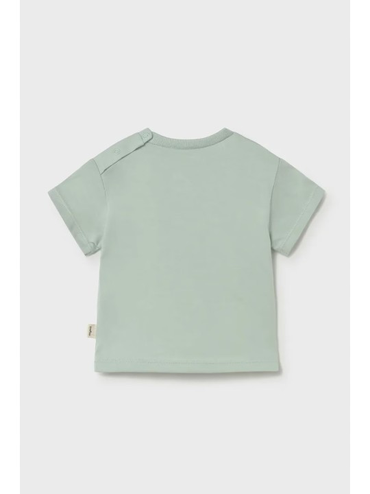 MAYORAL NEWBORN BLUZKA KOSZULKA T-SHIRT NA KRÓTKI RĘKAW DLA NIEMOWLĘCIA 1077/52