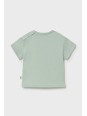 MAYORAL NEWBORN BLUZKA KOSZULKA T-SHIRT NA KRÓTKI RĘKAW DLA NIEMOWLĘCIA 1077/52