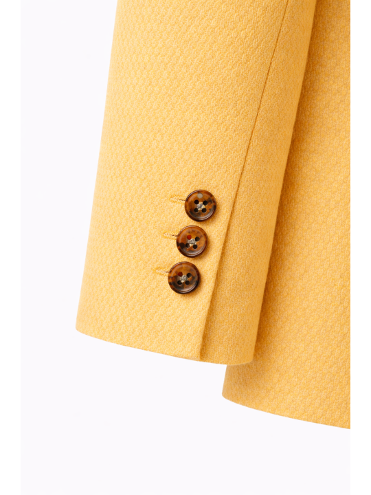 GIOVANNI PERA GŁADKA MARYNARKA DLA CHŁOPCA ŻÓŁTA SIX-SEVEN 37/538