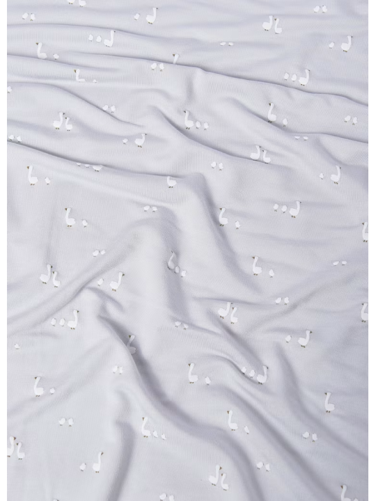 MAYORAL NEWBORN KOCYK Z WISKOZY DLA NIEMOWELĘCIA SZARY W GĄSKI 9052/19