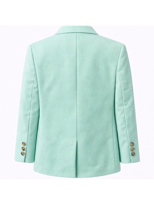 GIOVANNI PERA GŁADKA MARYNARKA DLA CHŁOPCA MIĘTOWA  37/538 SIX-SEVEN