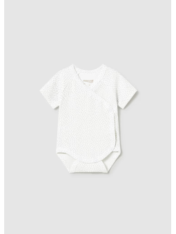 MAYORAL NEWBORN BODY DLA DZIECKA BIAŁE W SZARE CIAPKI  1725/79