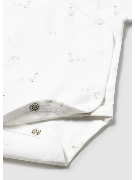 MAYORAL NEWBORN BODY DLA DZIECKA BIAŁE W GĄSKI 1725/79