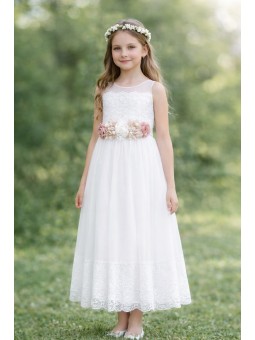 JOLIN KIDS  SUKIENKA NA RAMIĄCZKACH  DLA DZIEWCZYNKI WIZYTOWA KOMUNINIJNA 2248