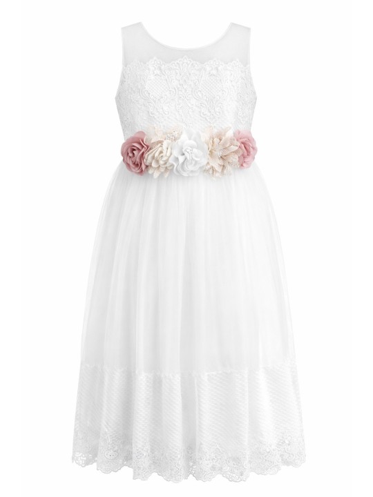 JOLIN KIDS  SUKIENKA NA RAMIĄCZKACH  DLA DZIEWCZYNKI WIZYTOWA KOMUNINIJNA 2248