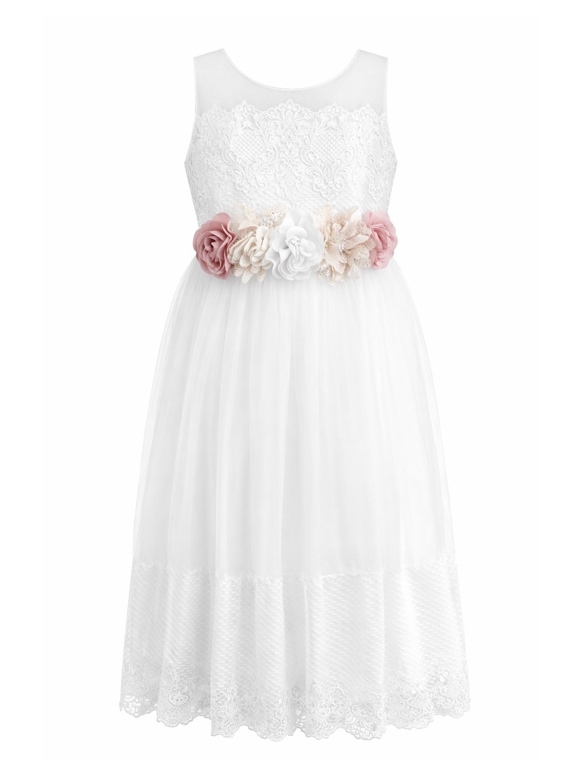 JOLIN KIDS  SUKIENKA NA RAMIĄCZKACH  DLA DZIEWCZYNKI WIZYTOWA KOMUNINIJNA 2248