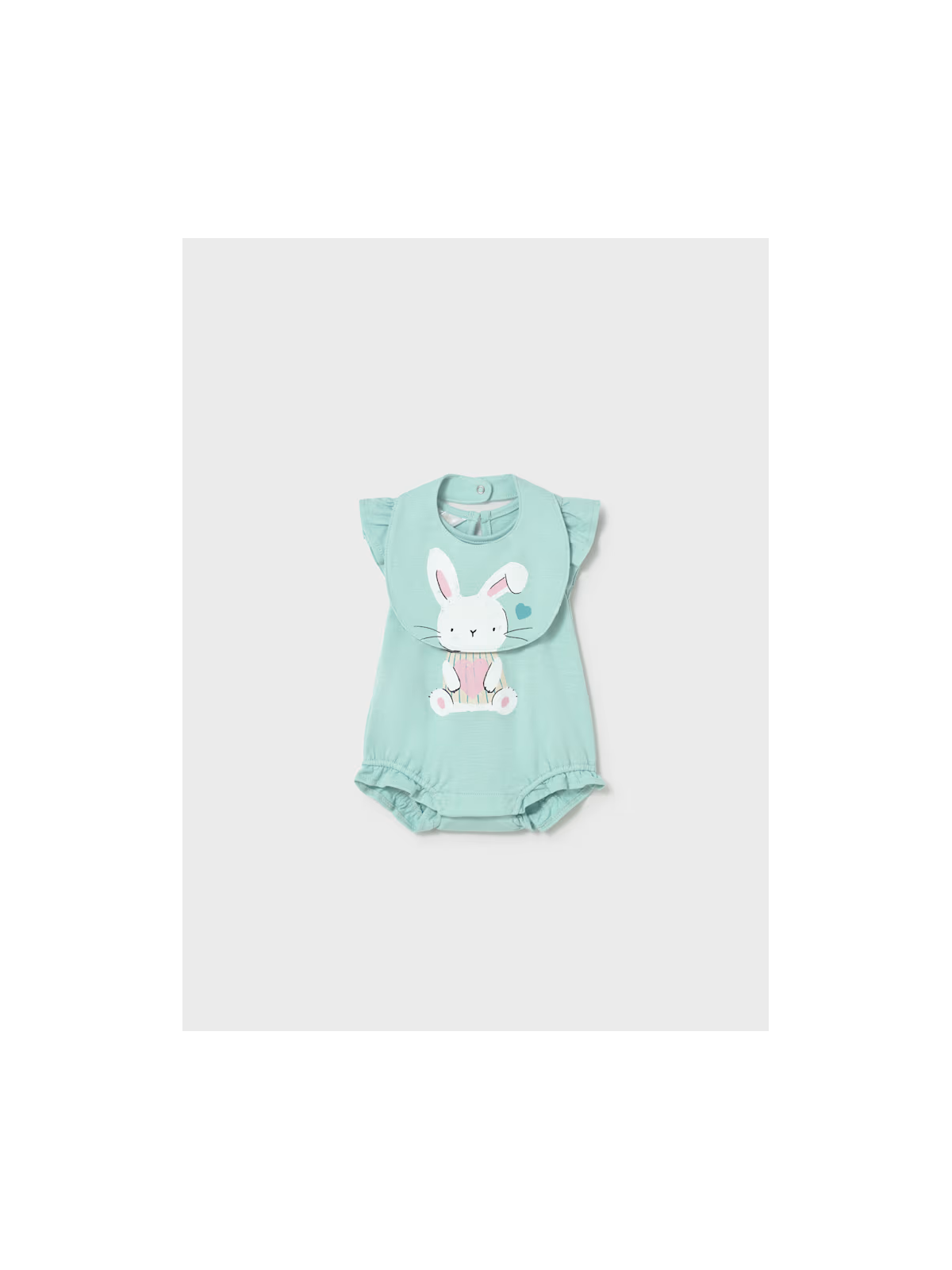 MAYORAL NEWBORN RAMPERS PAJAC  DLA DZIEWCZYNKI Z KRÓLICZKIEM PLUS ŚLINIAK 1710/90