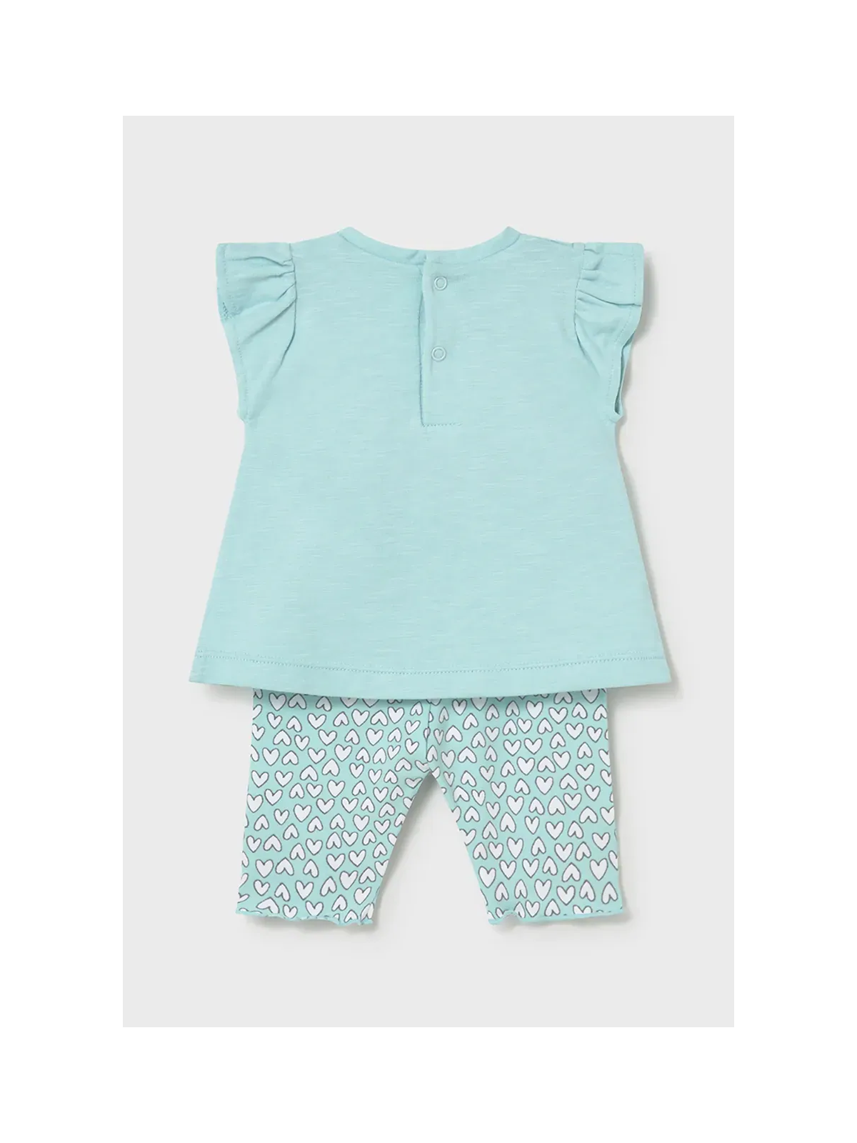 MAYORAL NEWBORN KOMPLET KOSZULKA NA KRÓTKI RĘKAW PLUS LEGINSY 1734/72