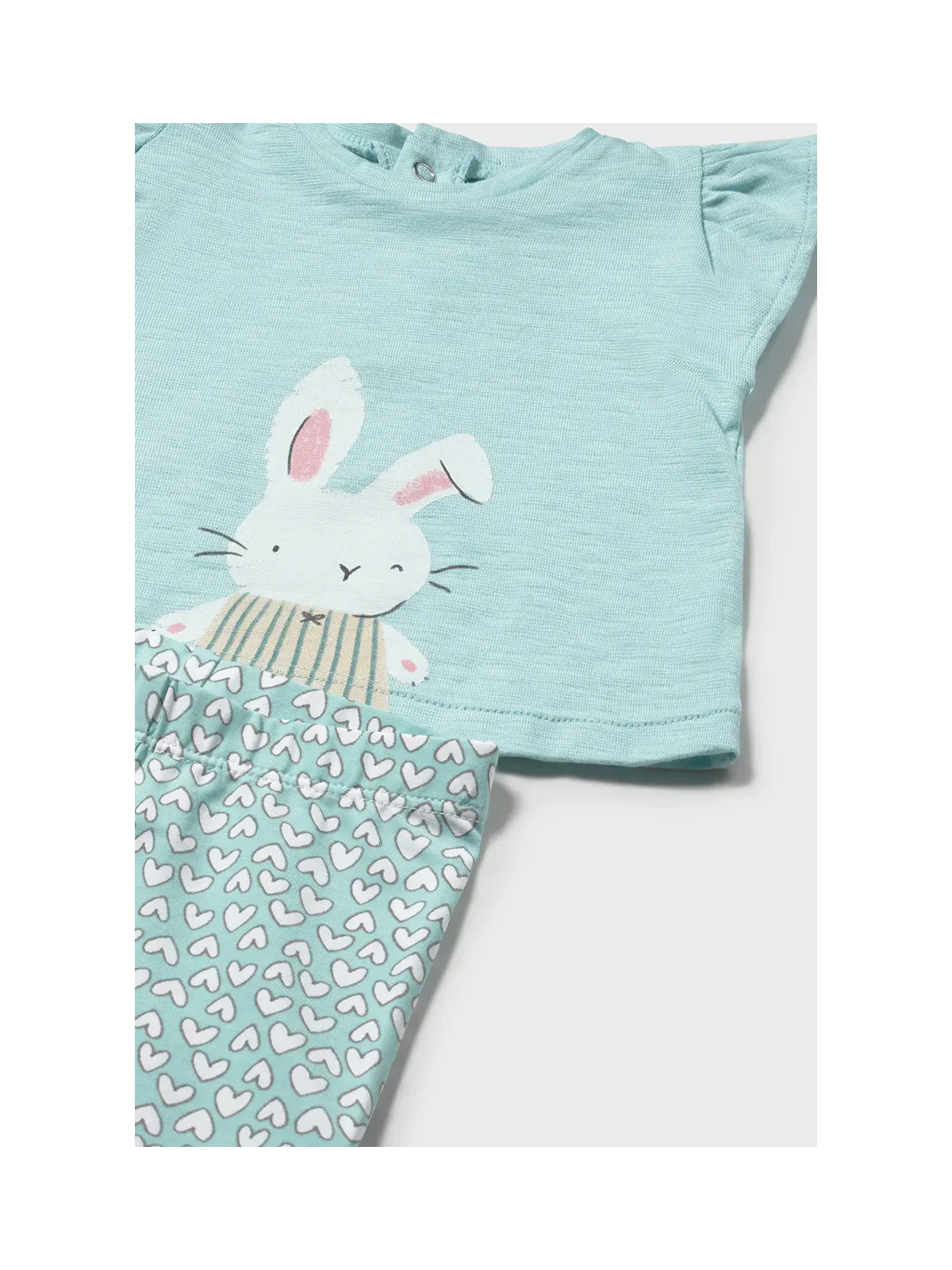 MAYORAL NEWBORN KOMPLET KOSZULKA NA KRÓTKI RĘKAW PLUS LEGINSY 1734/72