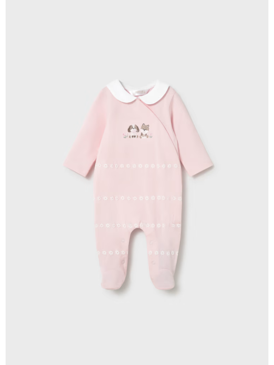 MAYORAL NEWBORN PAJAC ŚPIOCHY DLA DZIEWCZYNKI RÓŻOWY 1704/55