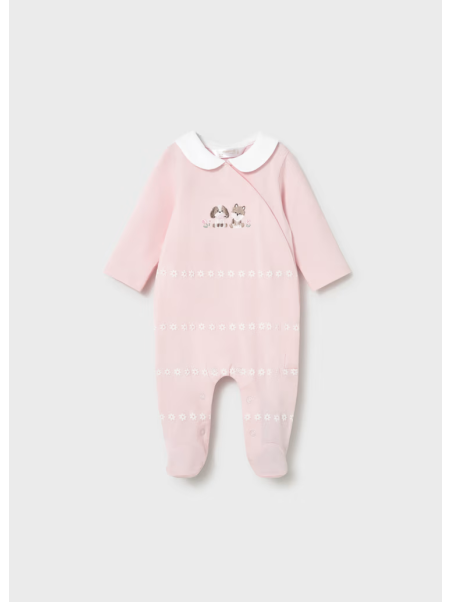 MAYORAL NEWBORN PAJAC ŚPIOCHY DLA DZIEWCZYNKI RÓŻOWY 1703/55