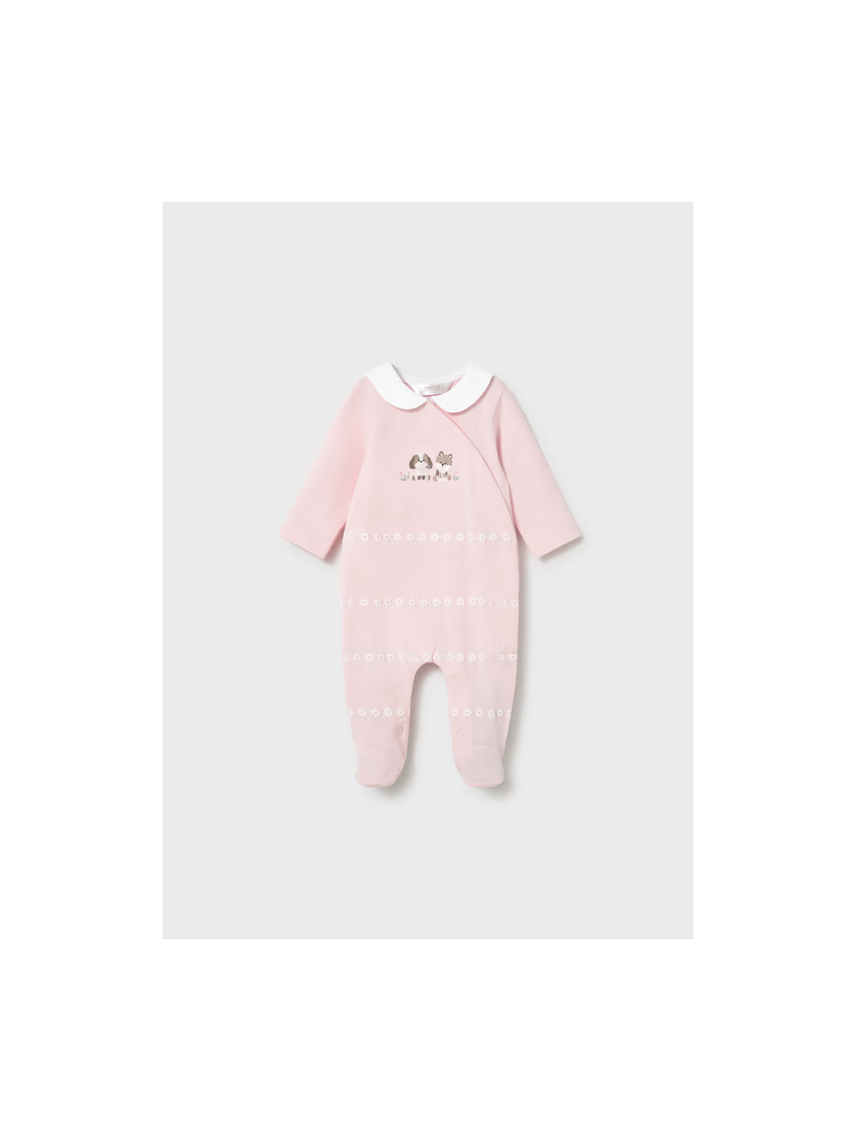 MAYORAL NEWBORN PAJAC ŚPIOCHY DLA DZIEWCZYNKI RÓŻOWY 1704/55