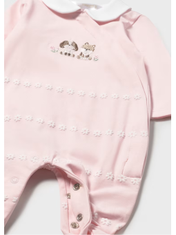 MAYORAL NEWBORN PAJAC ŚPIOCHY DLA DZIEWCZYNKI RÓŻOWY 1704/55