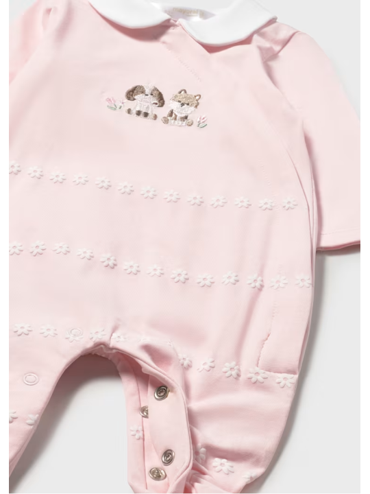 MAYORAL NEWBORN PAJAC ŚPIOCHY DLA DZIEWCZYNKI RÓŻOWY 1704/55