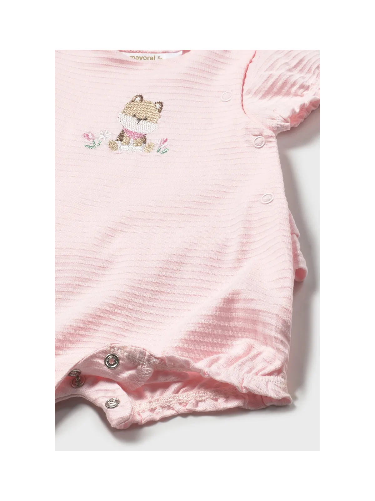 MAYORAL NEWBORN RAMPERS PAJAC DLA DZIEWCZYNKI RÓŻOWY Z PIESKIEM 1705/93