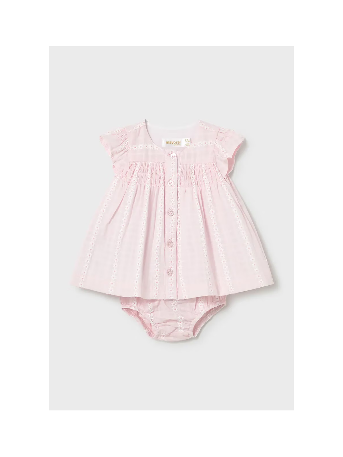 MAYORAL NEWBORN SUKIENKA DLA DZIEWCZYNKI Z MAJTKAMI  RÓŻOWA W KWIATUSZKI 1805/42