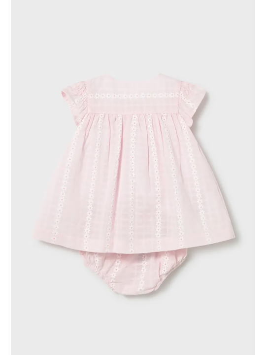 MAYORAL NEWBORN SUKIENKA DLA DZIEWCZYNKI Z MAJTKAMI  RÓŻOWA W KWIATUSZKI 1805/42