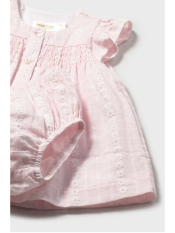 MAYORAL NEWBORN SUKIENKA DLA DZIEWCZYNKI Z MAJTKAMI  RÓŻOWA W KWIATUSZKI 1805/42