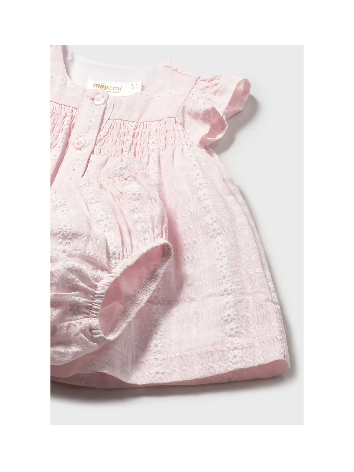 MAYORAL NEWBORN SUKIENKA DLA DZIEWCZYNKI Z MAJTKAMI  RÓŻOWA W KWIATUSZKI 1805/42