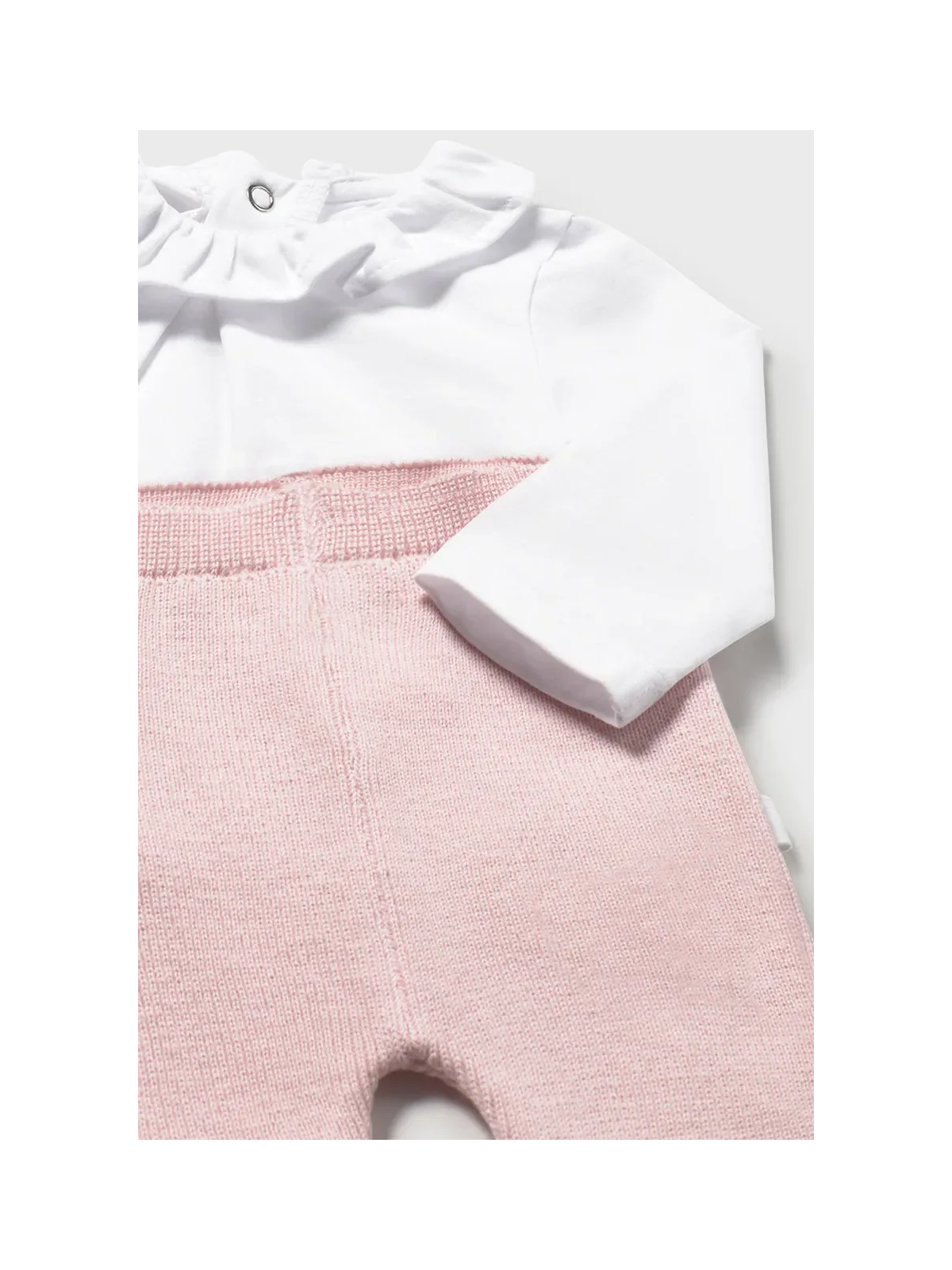 MAYORAL NEWBORN  KOMPLET BLUZKA SPODENKI RÓŻOWE BIAŁA BLUZECZKA I SWETEREK 1507/84