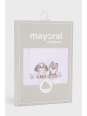 MAYORAL NEWBORN ZESTAW DWÓCH ŚLINIACZKÓW DLA DZIEWCZYNKI 9077/44
