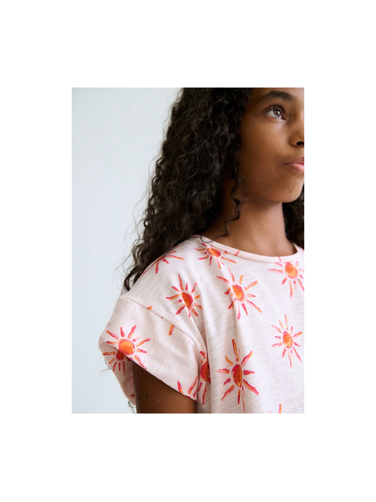 MAYORAL KOSZULKA BLUZKA T-SHIRT DLA DZIEWCZYNKI KRÓTKI RĘKAWEK Z NADRUKIEM W SŁONECZKA 6012/19