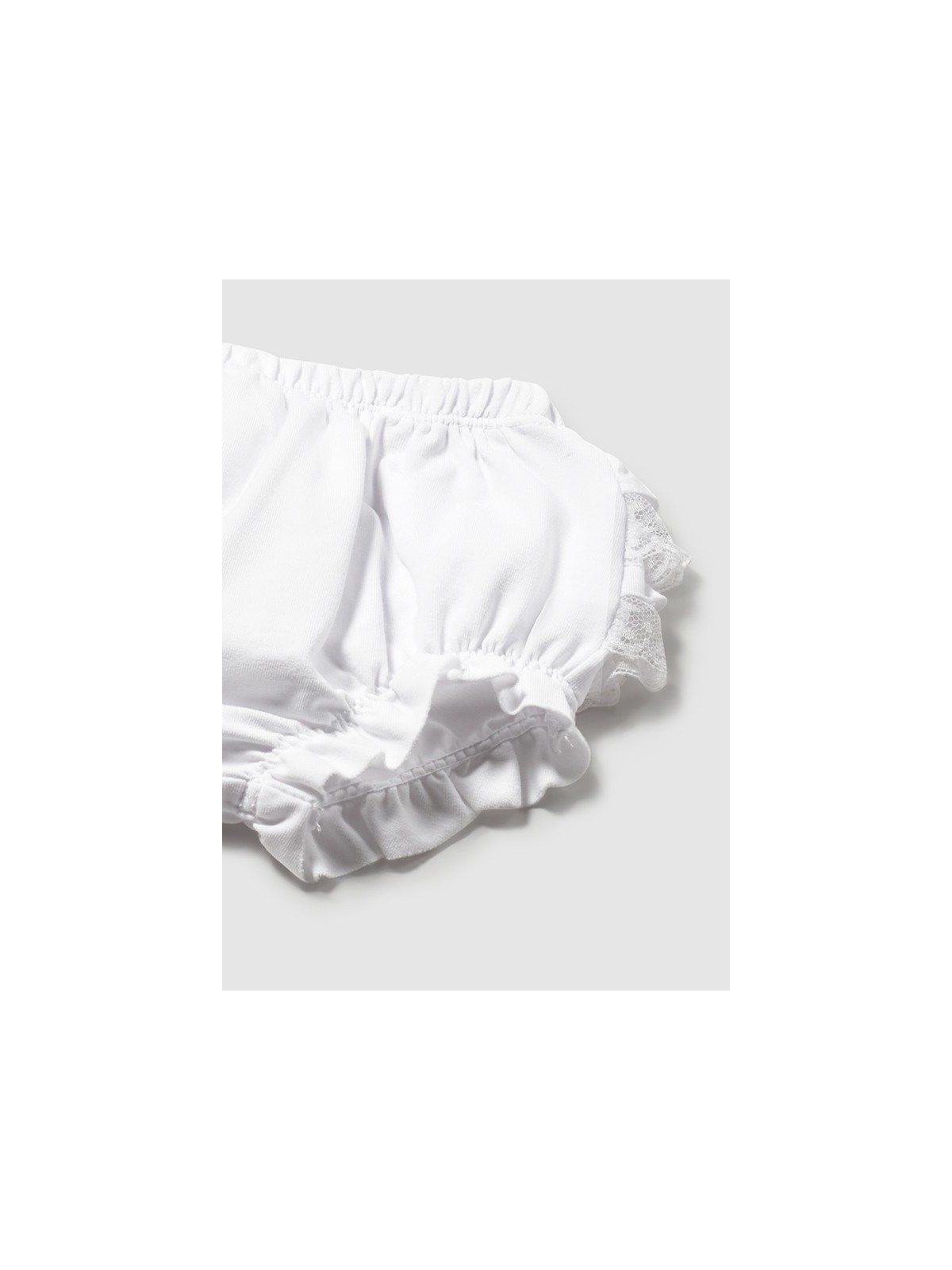 MAYORAL NEWBORN MAJTKI ZAKRYWAJĄCE PIELUSZKĘ Z  FALBANKAMI 9008/35