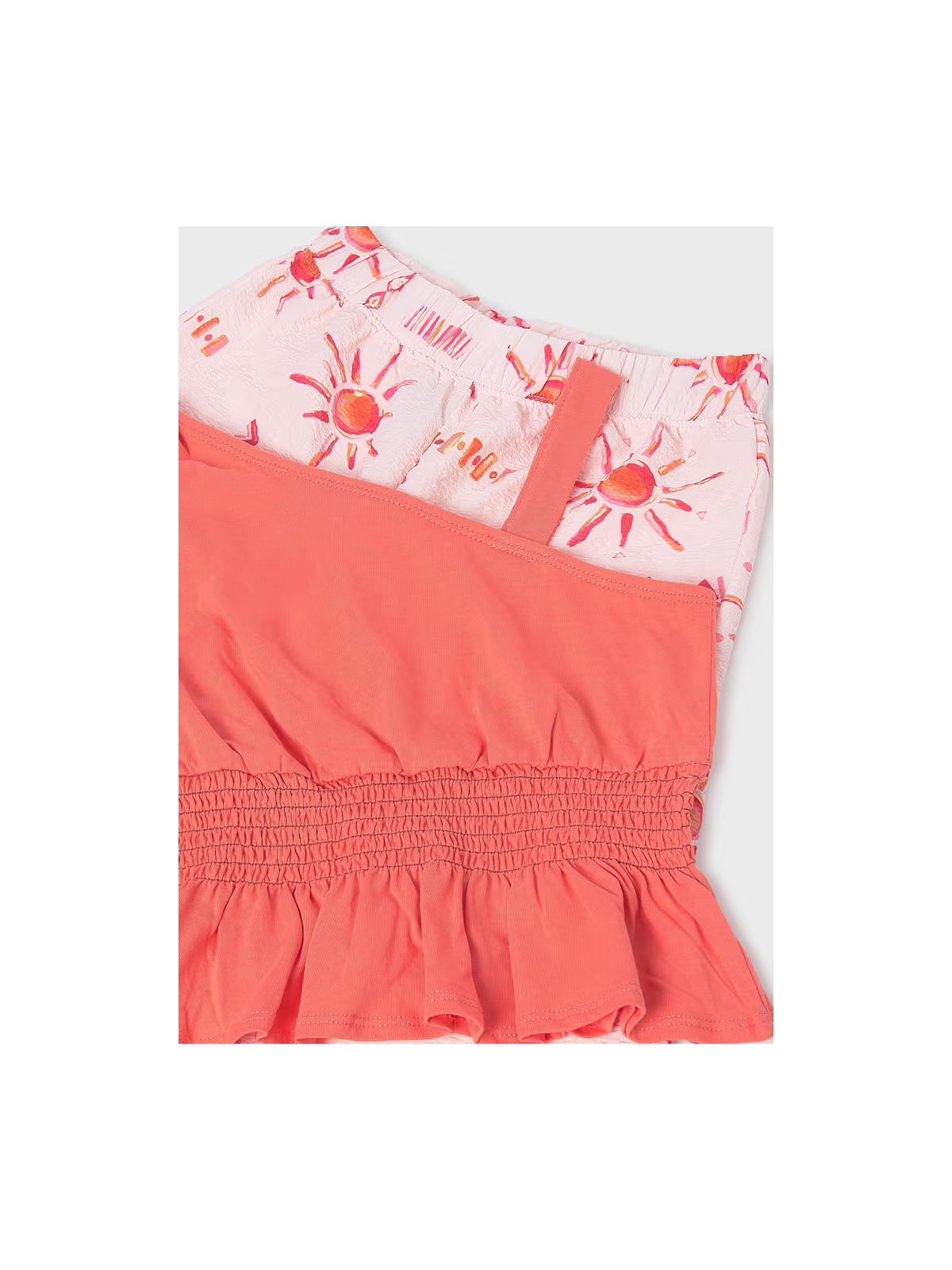 MAYORAL KOMPLET LETNI  DLA DZIEWCZYNKI TOP NA JEDNO RAMIĘ PLUS SPODNIE 6561/19