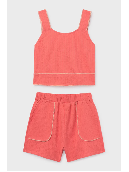 MAYORAL KOMPLET LETNI  DLA DZIEWCZYNKI TOP PLUS SPODENKI 6213/68