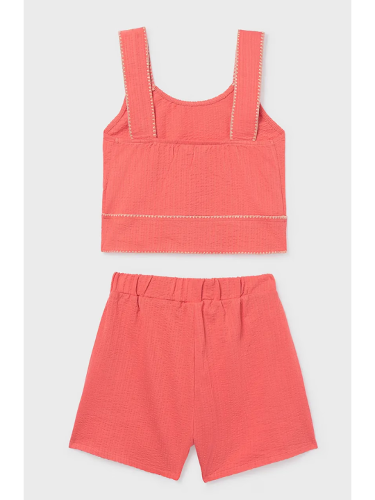 MAYORAL KOMPLET LETNI  DLA DZIEWCZYNKI TOP PLUS SPODENKI 6213/68